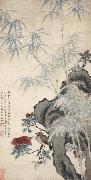 Wang Wu Bamboo,Rocks and Bird
